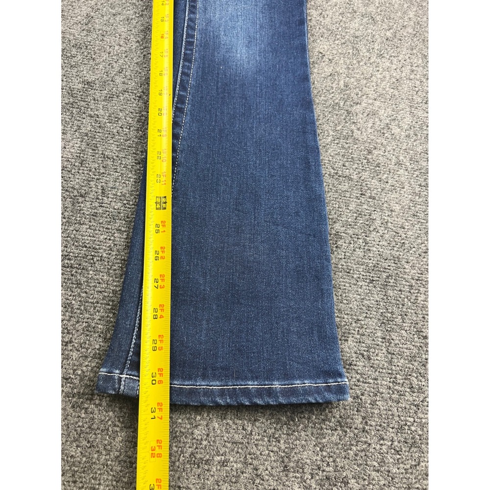 Telepatia Low Rise Bootcut Jeans Dark Wash Studded Belt Size 3/26 NWT Boho - Picture 11 of 14